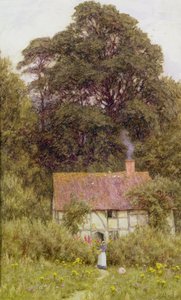 Cottage near Brook, Witley, Surrey by Helen Allingham